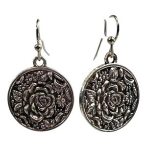 Rose Medallion Earrings